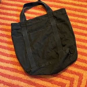 The Perfect Bag exists! 🖤 AMERICAN APPAREL 8-Pocket (!!!) Black Canvas Tote Bag